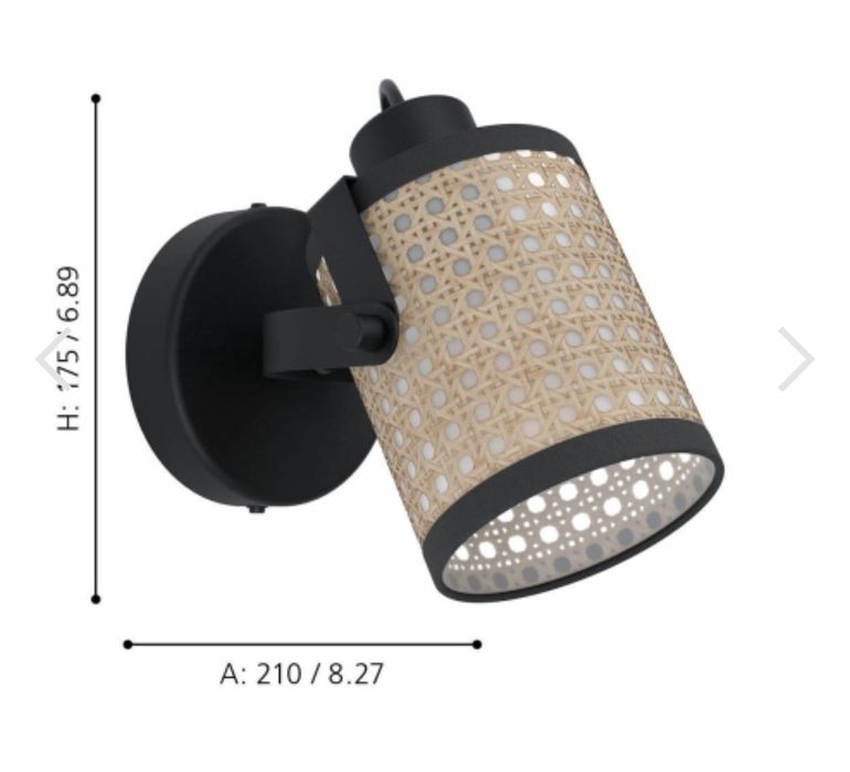 Неперевершені Світильники споти RUSCOMB EGLO - 1шт Ротанг