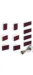 Wyświetlacz cyfrowy LED 10 pin 12 pin 1 2 3 4 bit 10 szt