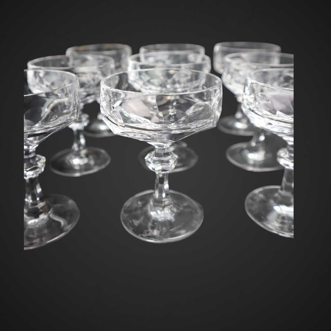 Vintage kryształowe masywne szampanki B41/042010