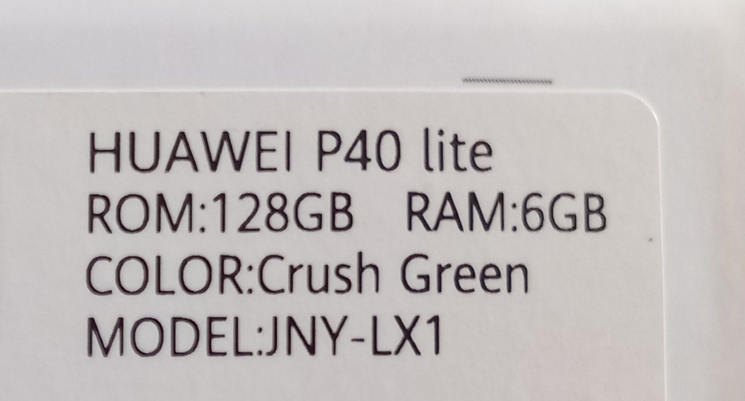Smartphone HUAWEI P40 Lite (6.4'' - 6 GB - 128 GB - Verde)