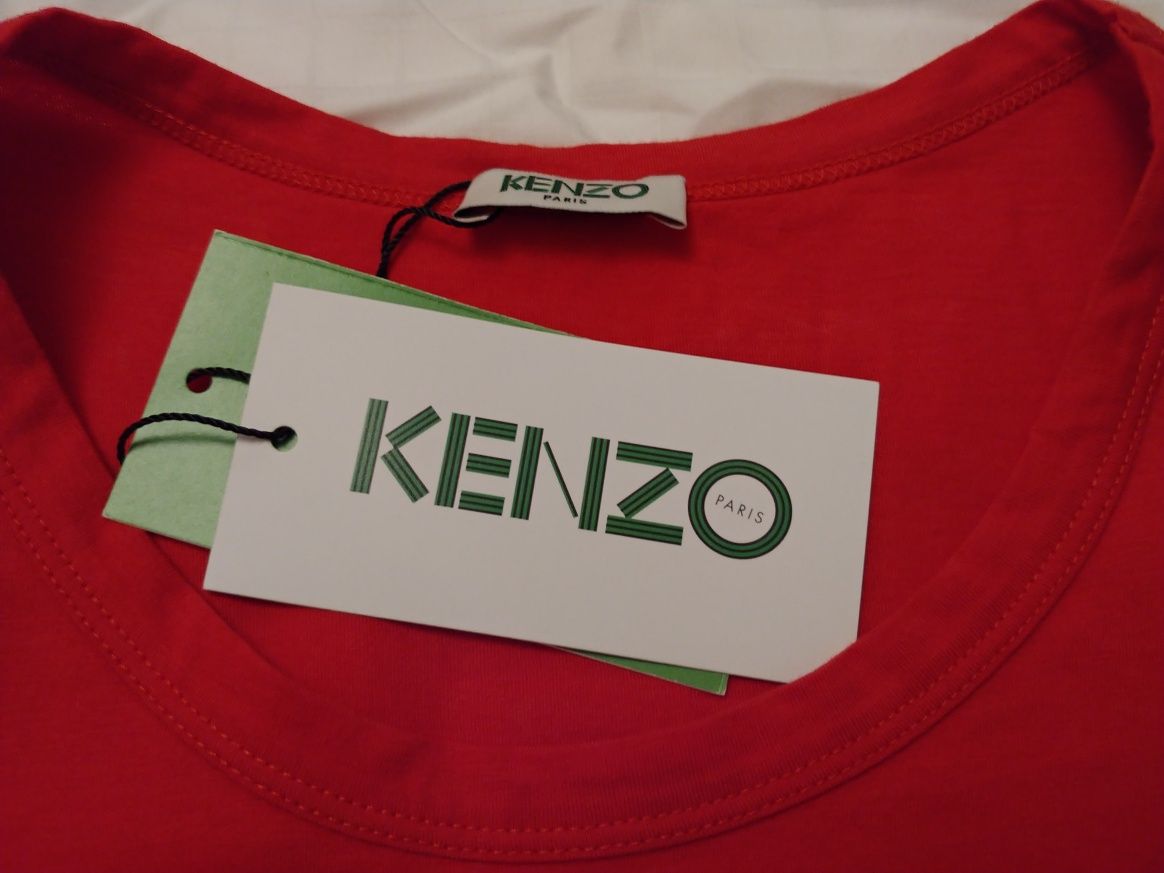 T-shirt czerwony Kenzo