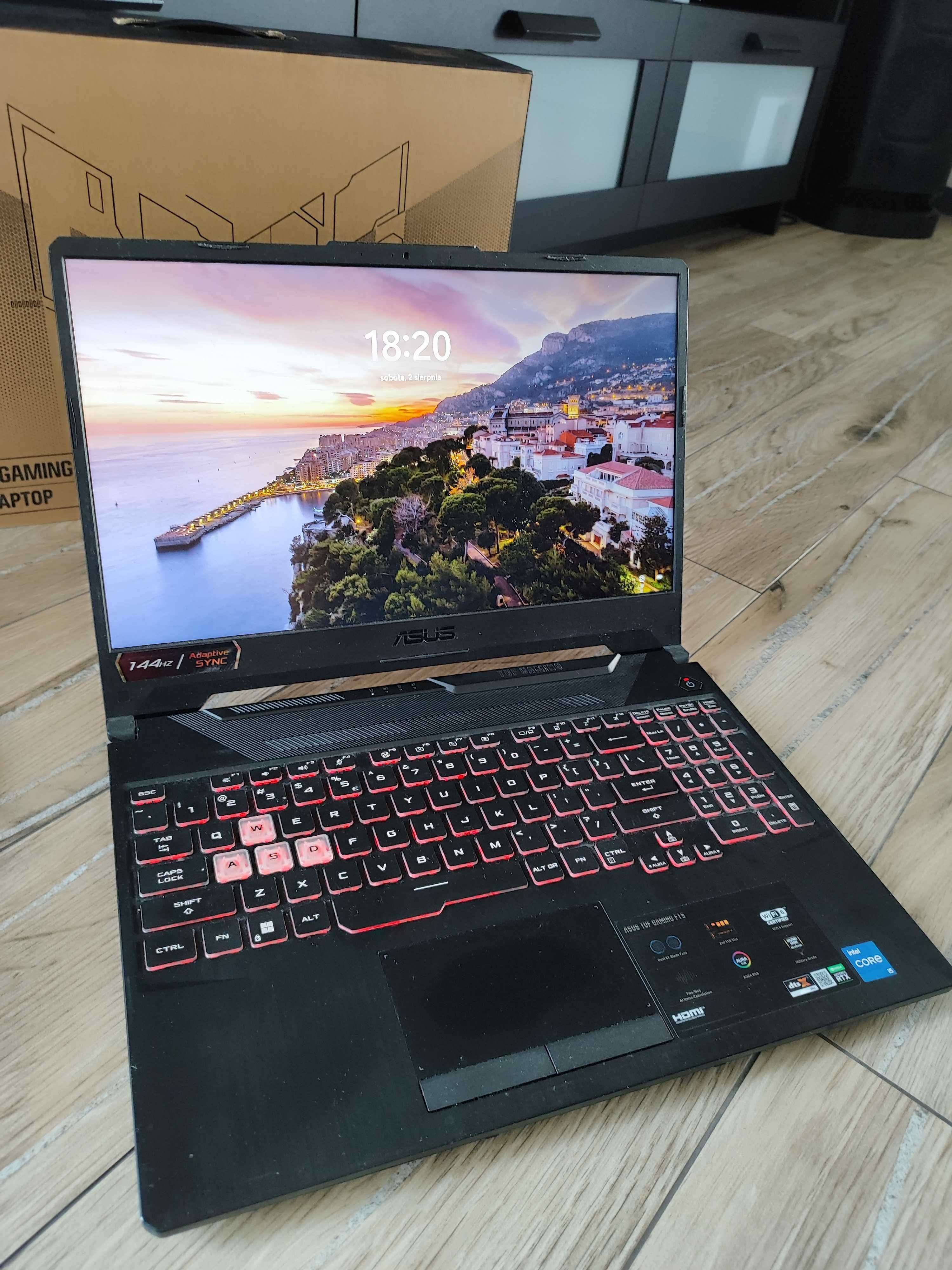 Laptop ASUS TUF Gaming F15 FX506HC [uszkodzona karta WiFi?]