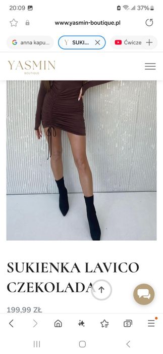 Sukienka czekolada Lavico'la XS