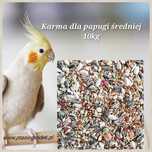 Karma dla papugi średniej, mieszanka pełnowartościowa, 10kg