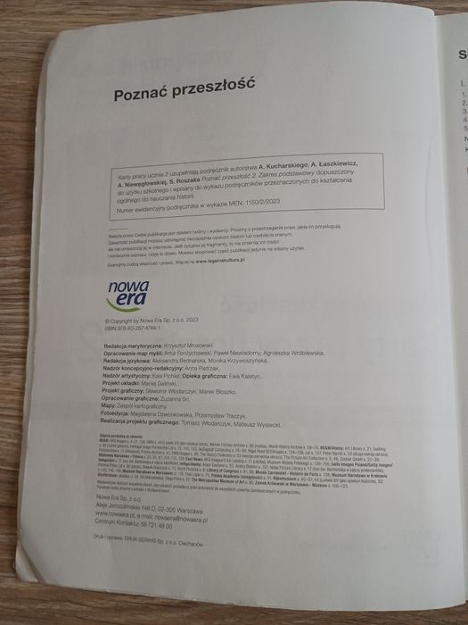 „Poznać przeszłość 2 Karty pracy ucznia Zakres podstawowy” wydawnictw
