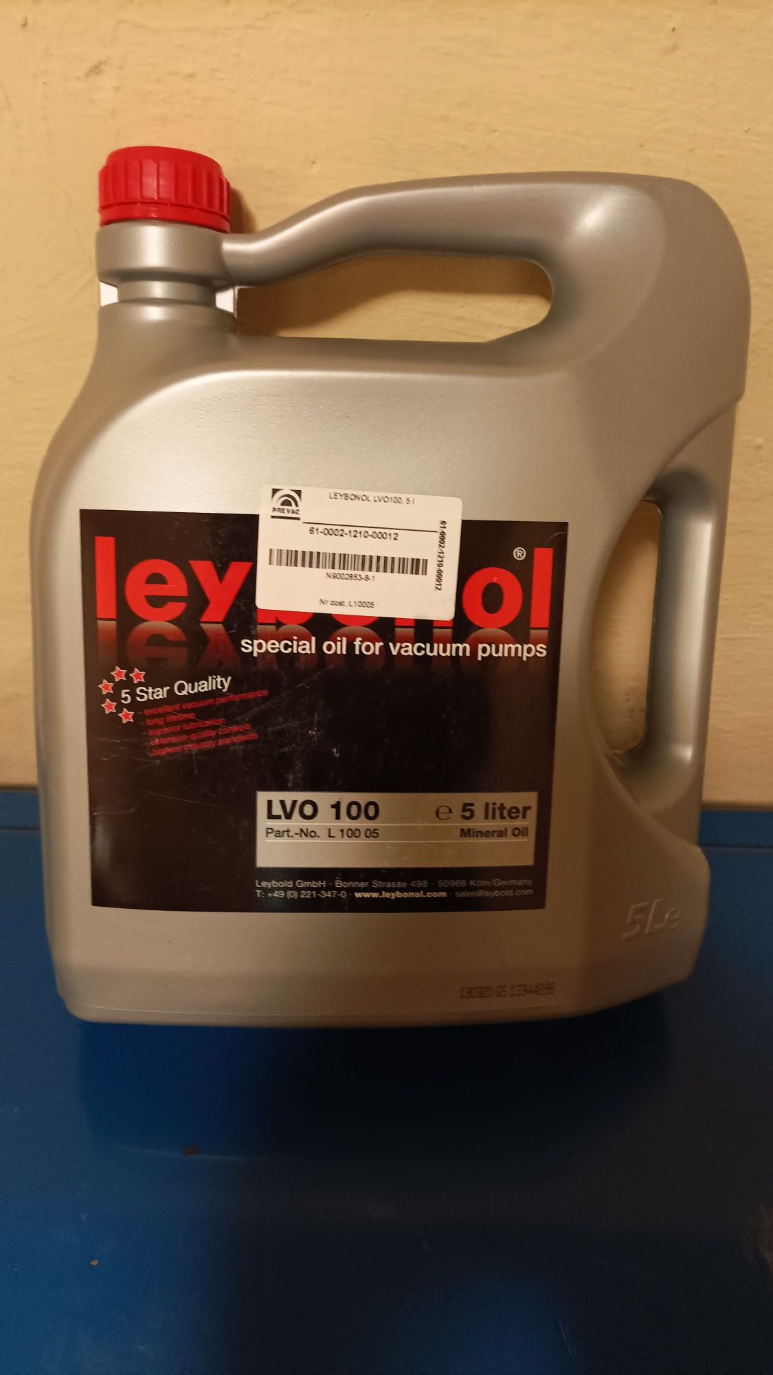 Olej  Leybonol LVO100 do pomp próżniowych 5L