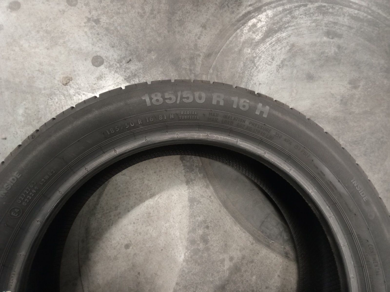 185/50 R16 CONTINENTAL Conti Eco Contact 5 MO, Літні шини б/в, Склад