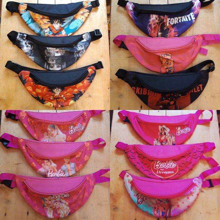 Бананка дитяча/поясна сумка із малюнком героїв популярних ігор та сері