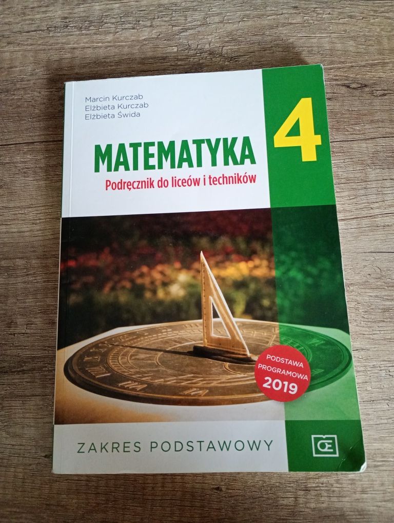 Podręcznik do matematyki dla klas 4 liceum i technikum