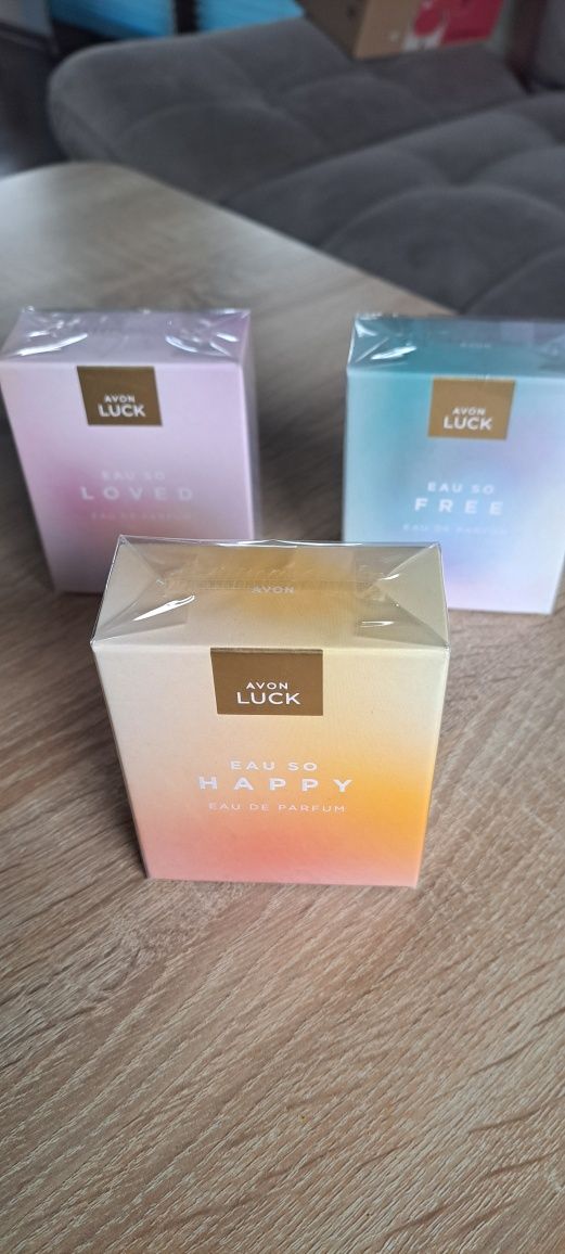 Avon zestaw Luck Eau happy free i love