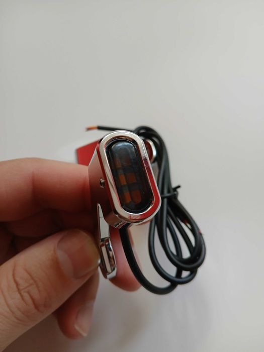 Motocykl kierunkowskazy Harley przednie led fastline chrom 2szt burszt