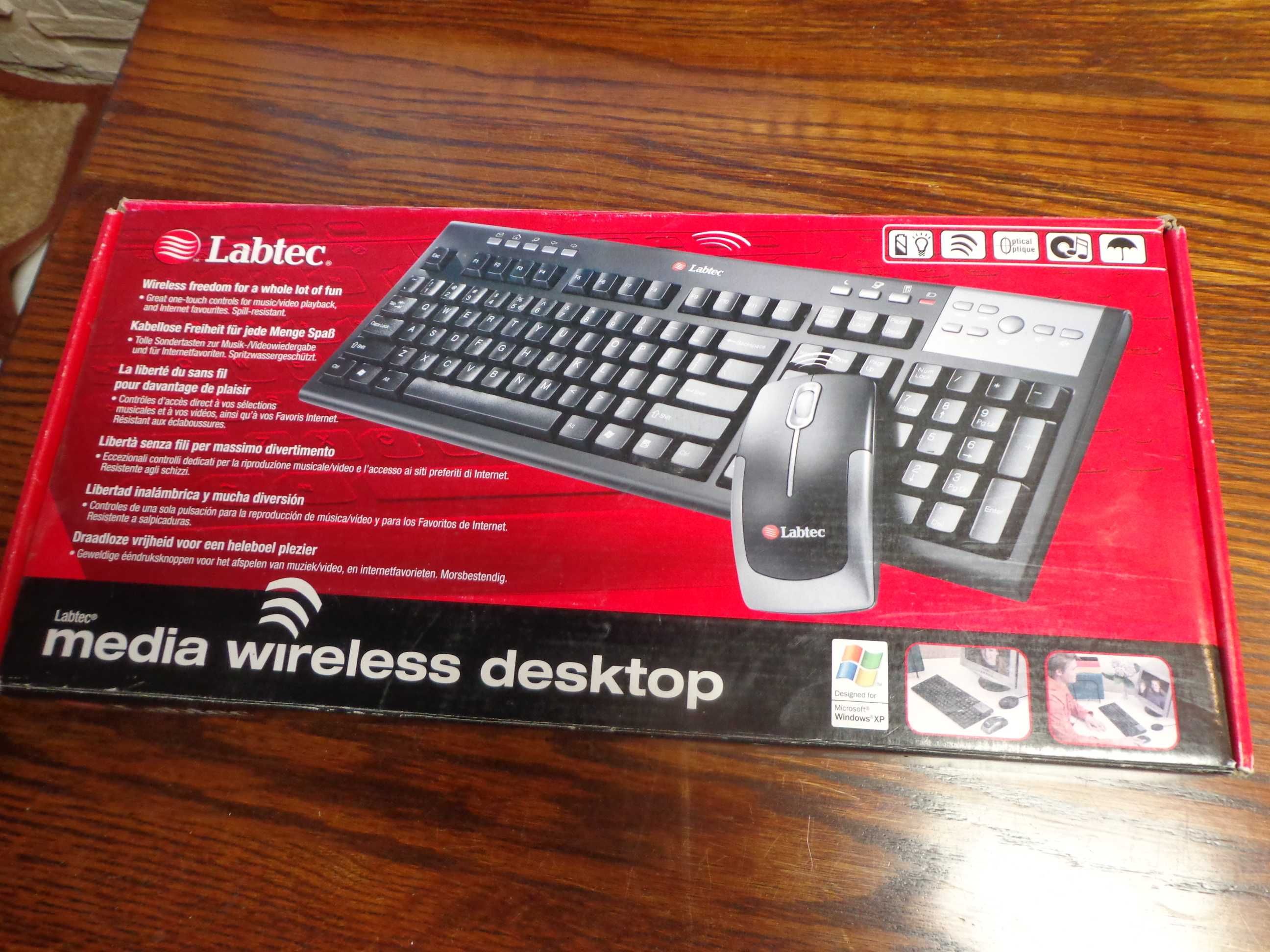 klawiatura i mysz bezprzewodowa Labtec Media Wireless Desktop