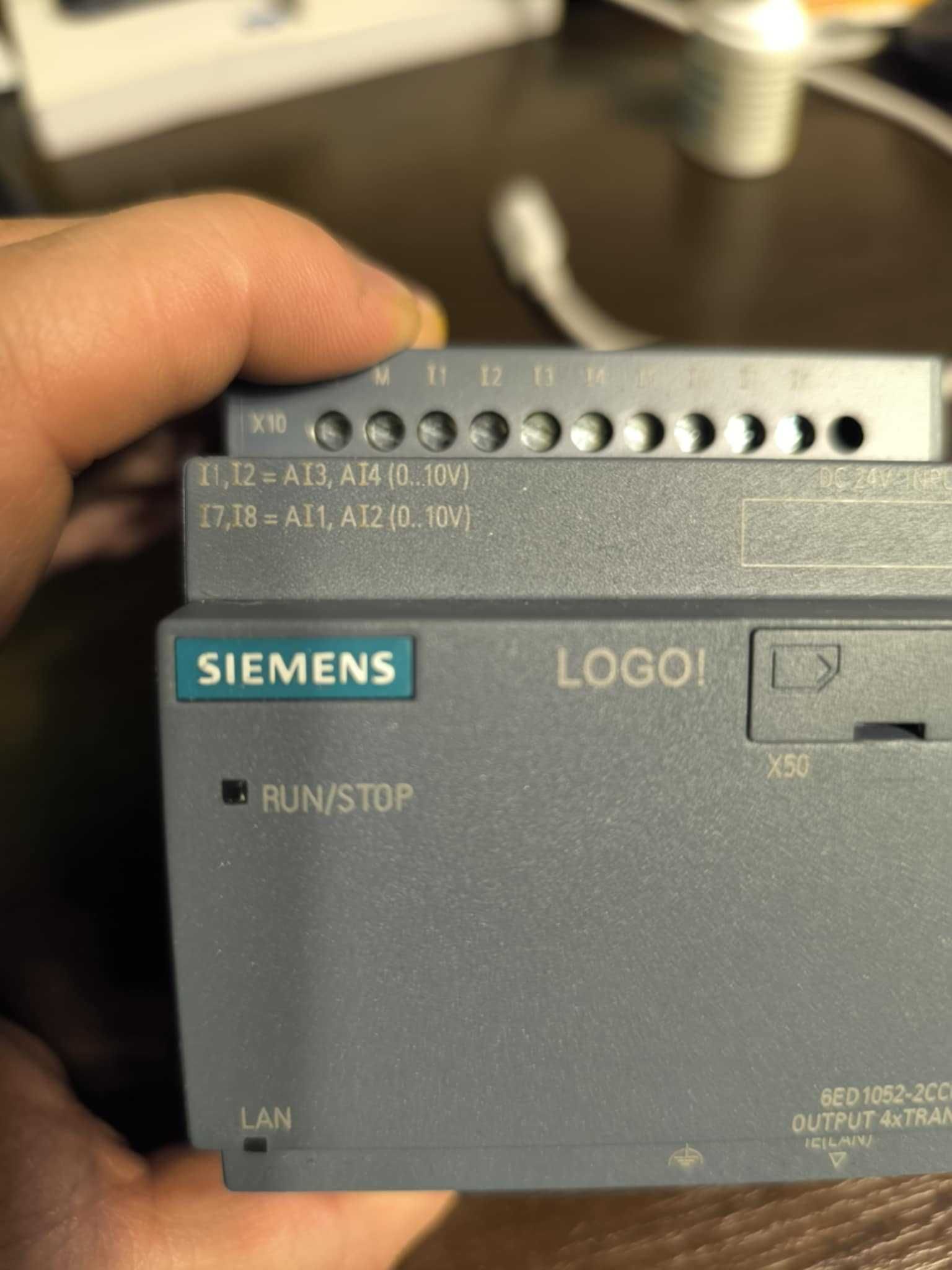 sterownik SIEMENS LOGO! 8 z modułem szkoleniowym wejścia analogowe