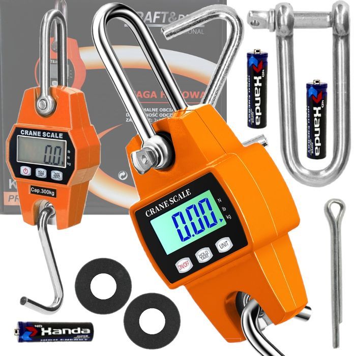 Kraft&Dele Kd11412 Waga Hakowa Ręczna Max. 300 Kg Bagażowa Wędkarska