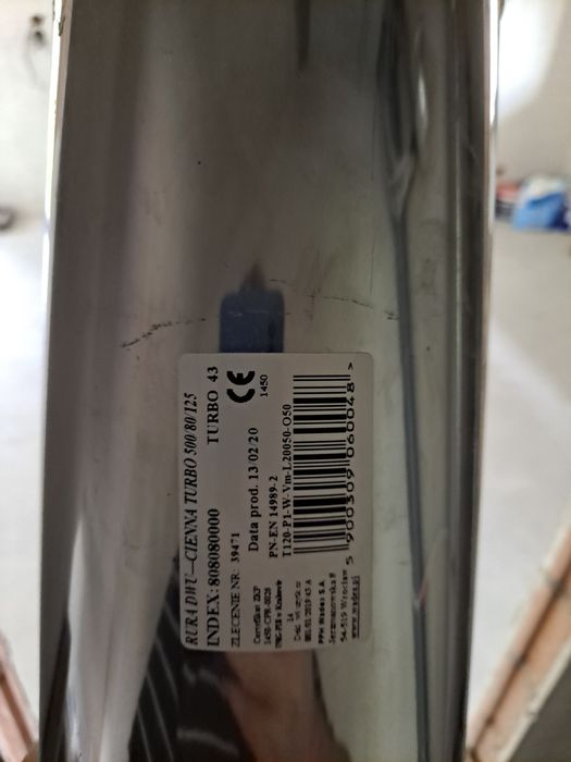 Komin nierdzewny INOX 80 mm