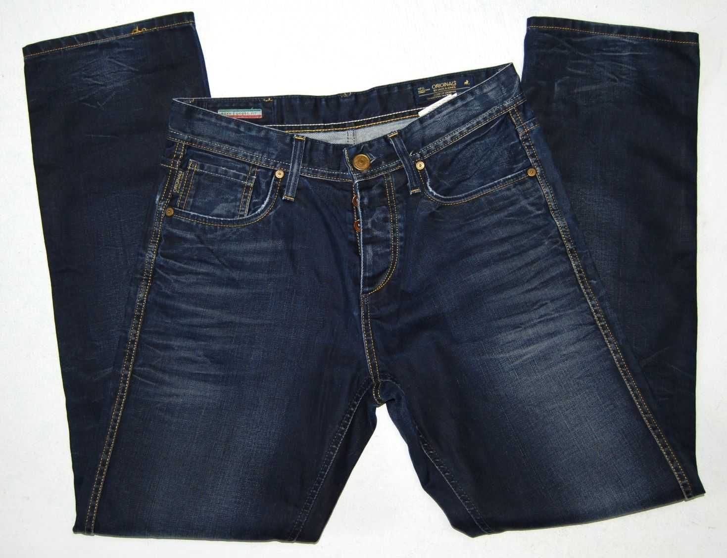 JACK JONES boxy loose fit W30 L32 PAS 82 jeansy męskie proste