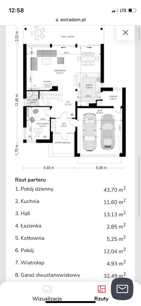 Projekt domu Otwarty 2 WAH 1533