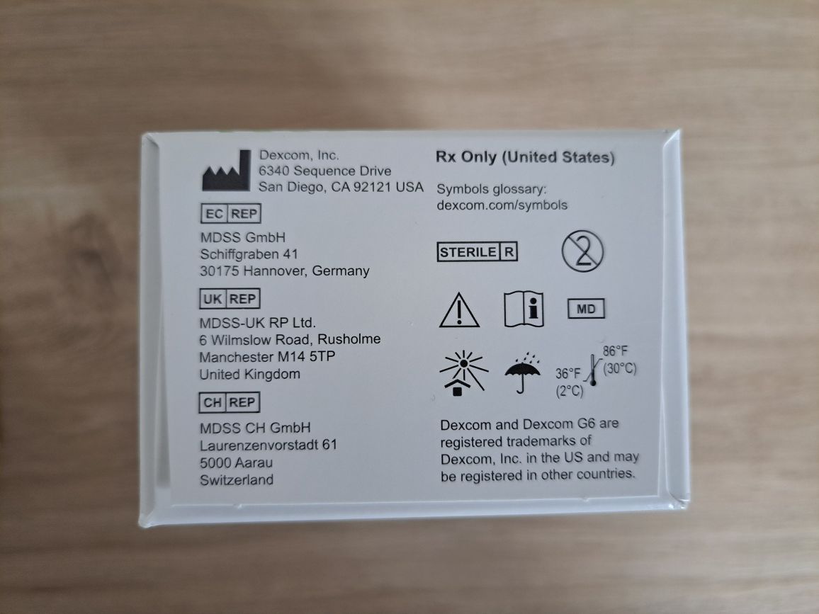 Sensor Dexcom G6  Nowy