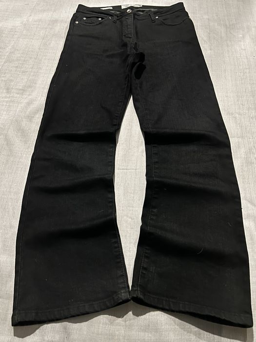 Черные Клеш Джинсы Flared BootCut sk8 rap opium drill