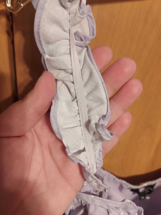 Piękna liliowa sukienka rozmiar 26