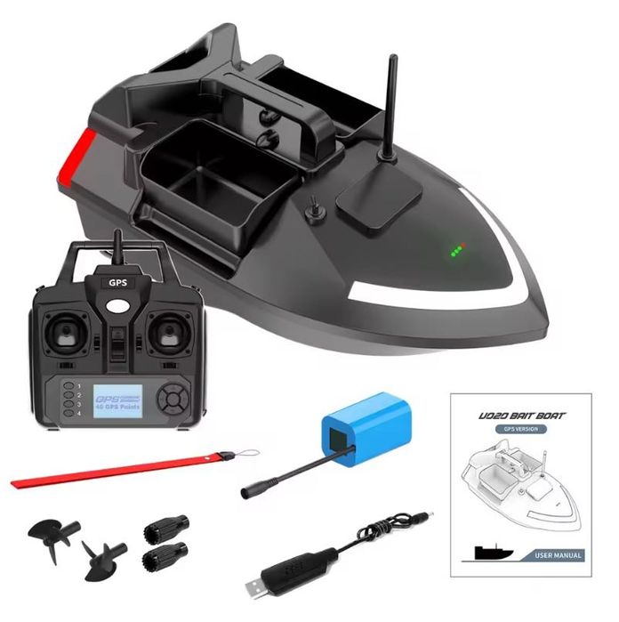 ŁÓDKA ZANĘTOWA GPS Zasięg 500m Ładowność 2kg 12000mAh