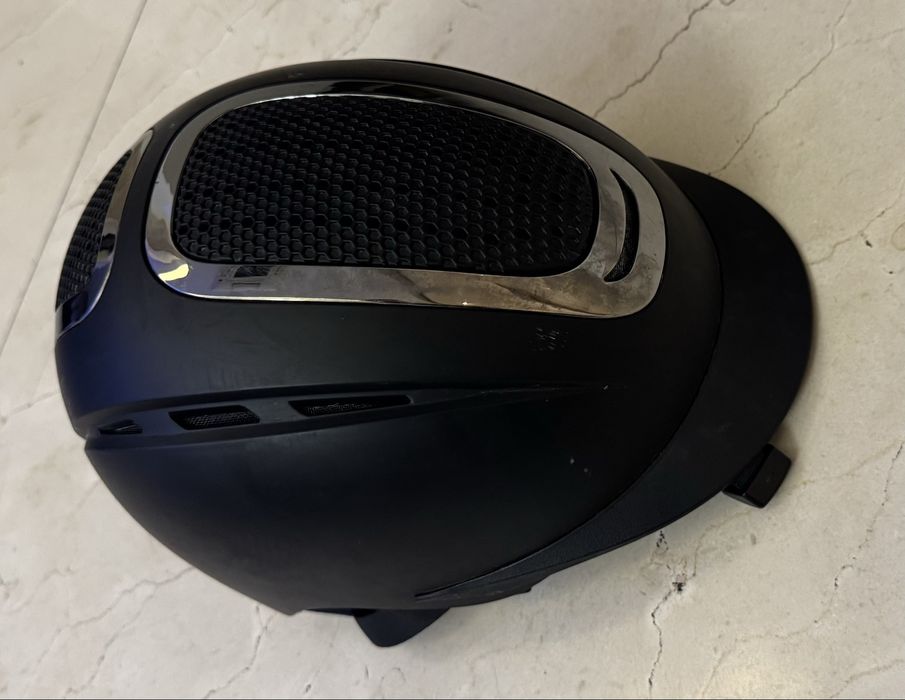 Kask jeździecki HKM S 53-55 czarny