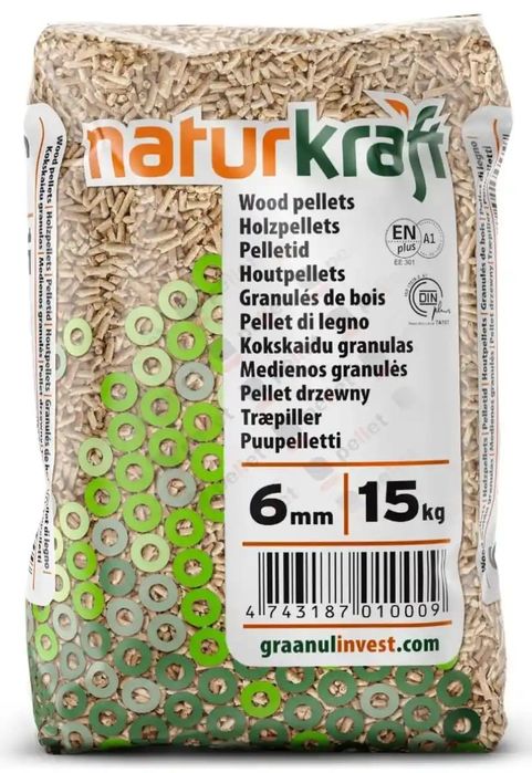 Pellet , pellet NATUR KRAFT , pellet iglasty, pellet drzewny, pellet E