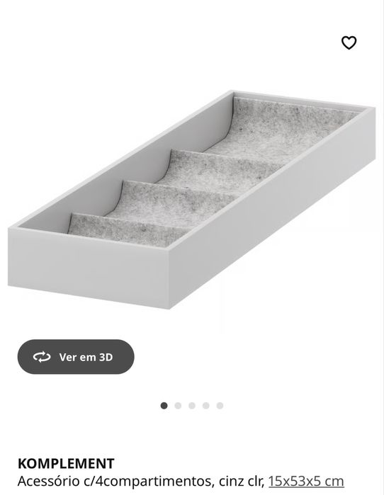 Komplement IKEA - organizador joias roupeiro