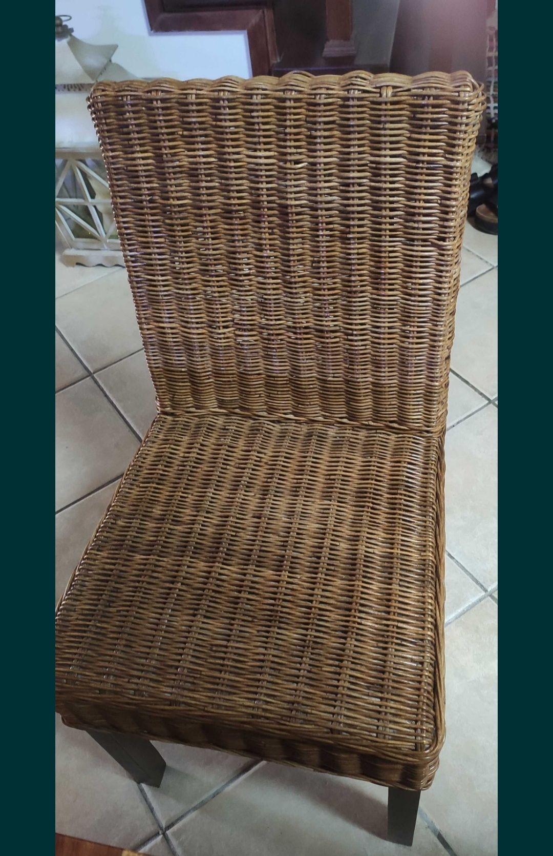 6 cadeiras em Rattan Natural, lindas! VENDIDO