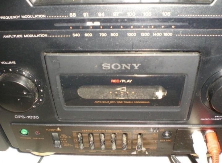 Rádio cassette corder Sony
