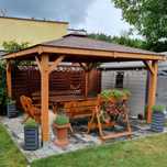 Altana ogrodowa MALTA 3x3, wiata, pergola, zadaszenie, słupy 12x12