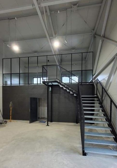 Schody metalowe, stalowe, loft, nowoczesne, dąb, Jesion