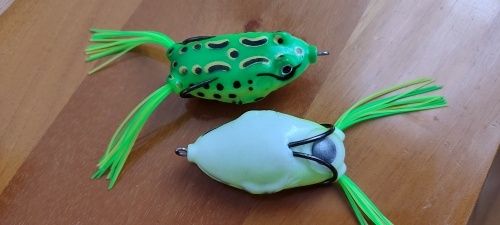 Przynęta żaba 5,5cm na ryby wędkarstwo zielona