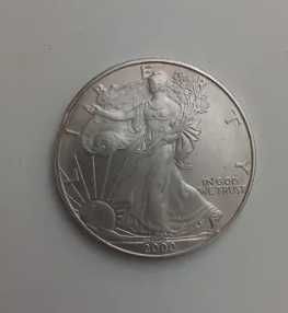 1 OZ DOLLAR Fine Silver 2000
