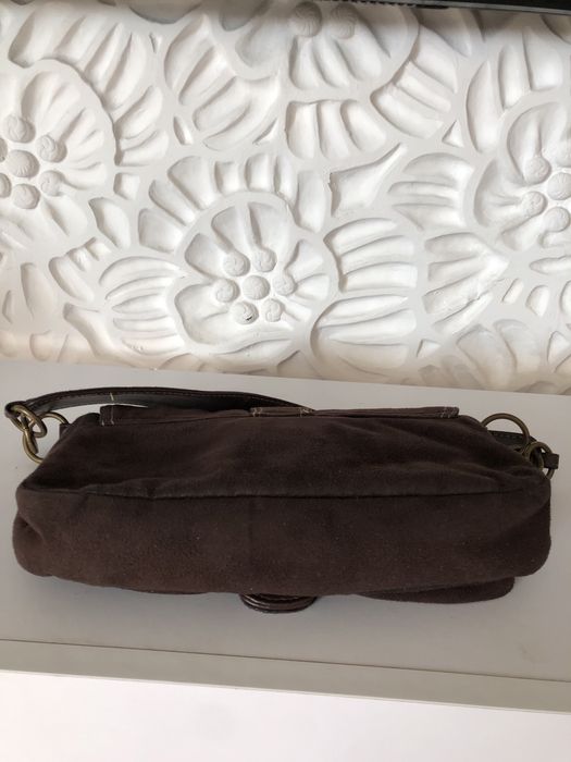 Сумка колір шоколадний, під замш
