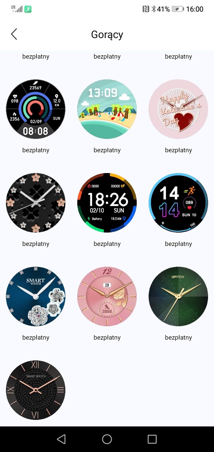Damski zegarek smartwatch