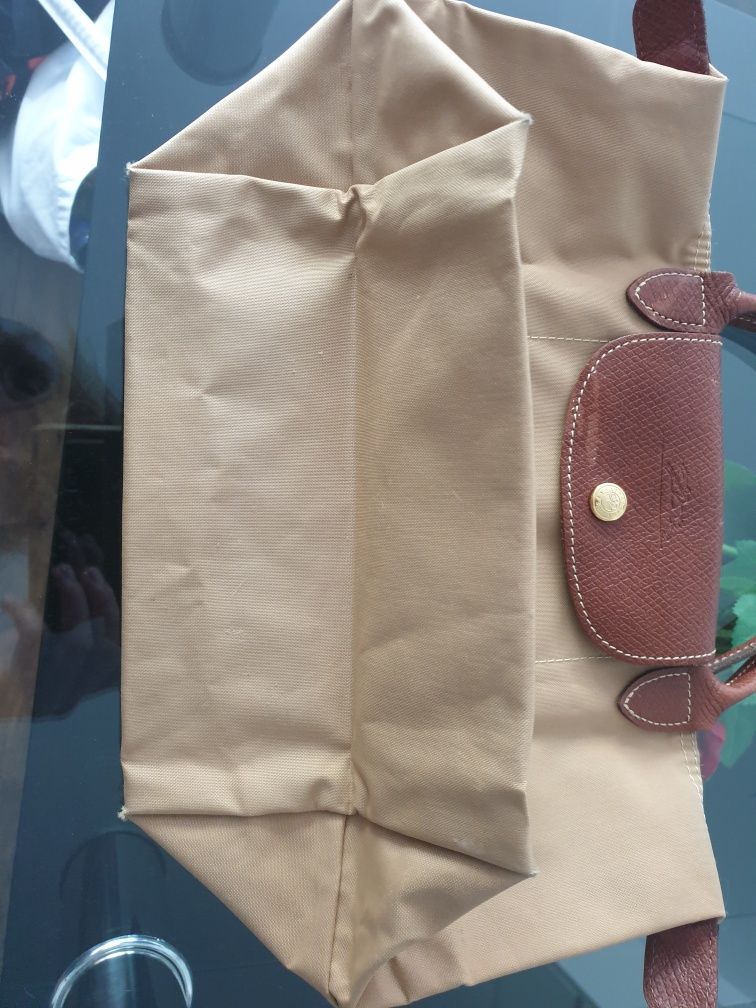 Longchamp beżowa torebka rozmiar S