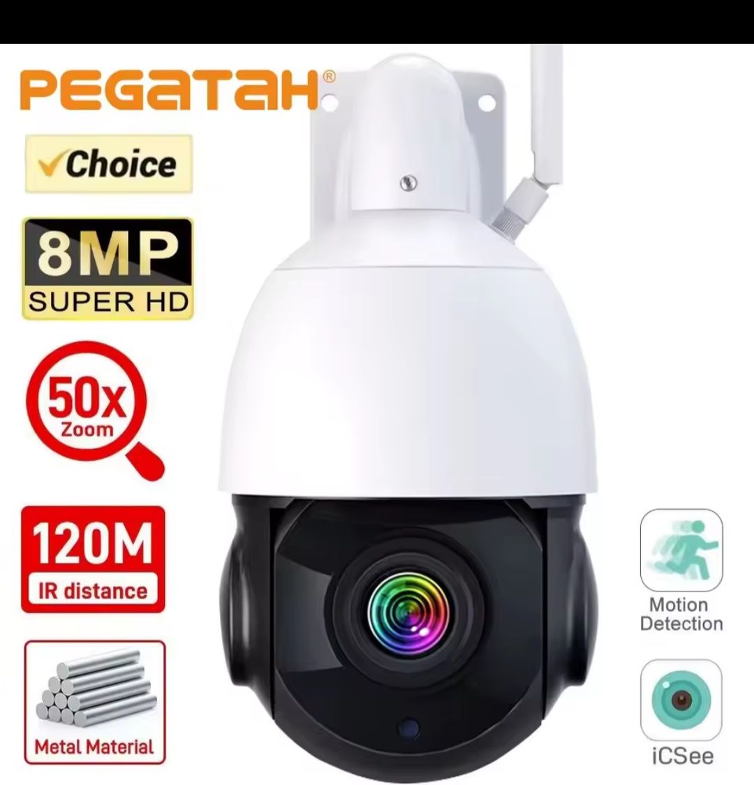 Kamera zewnętrzna wifi 4 k 8 mp