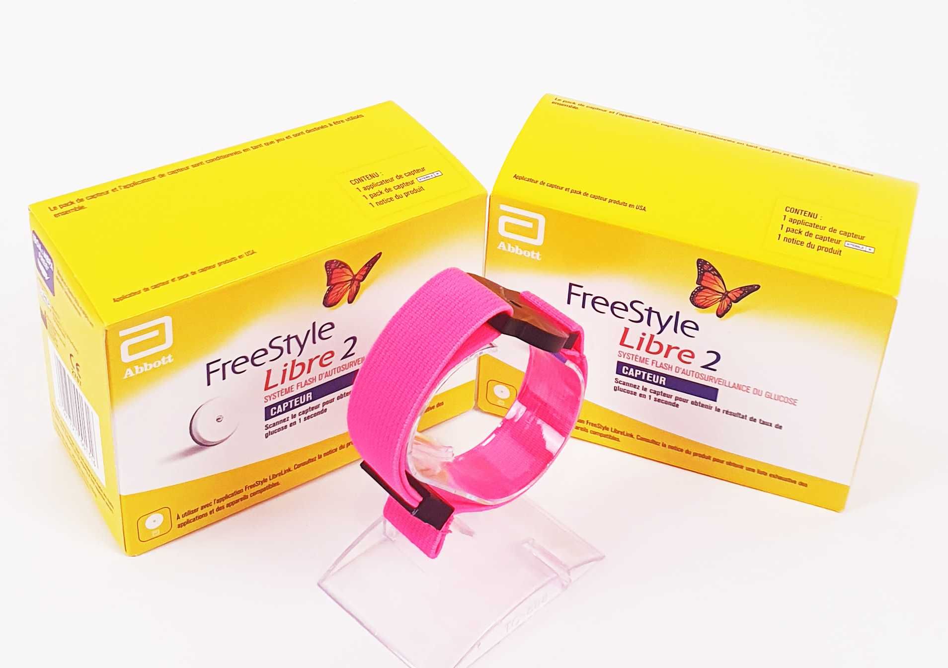 Opaska ochronna na sensor FreeStyle Libre 2 RÓŻOWA