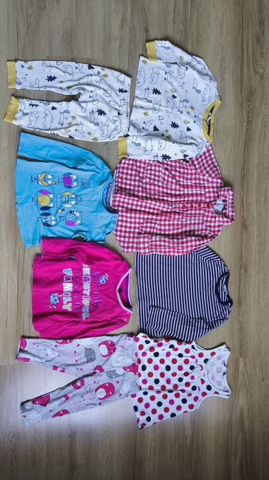 Zestaw ubranek dla dziewczynki, 8 sztuk, rozmiar 86/92