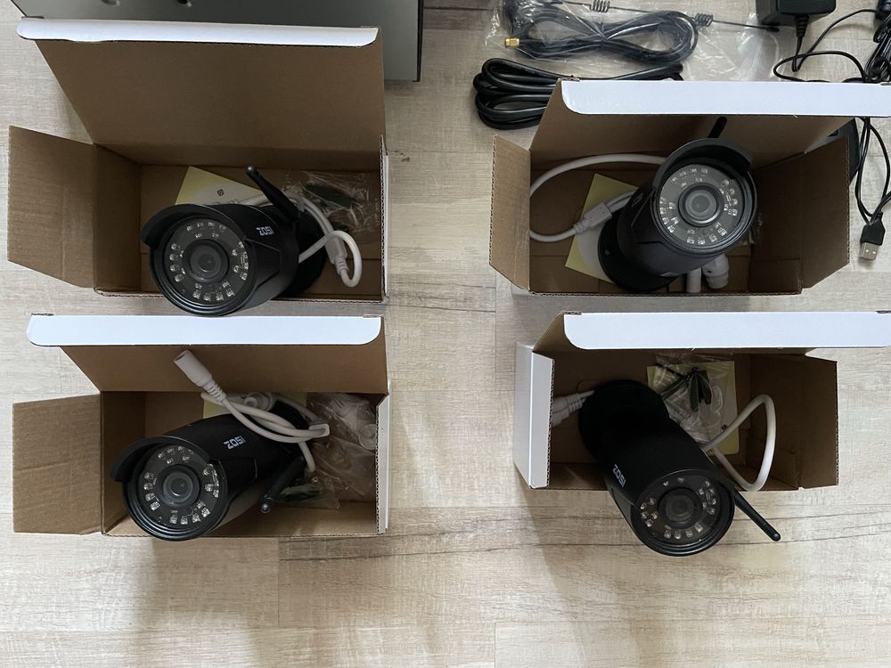 Камери відеонагляду ZOSI 2MP Camera System H.265+ 8 Channel New USA