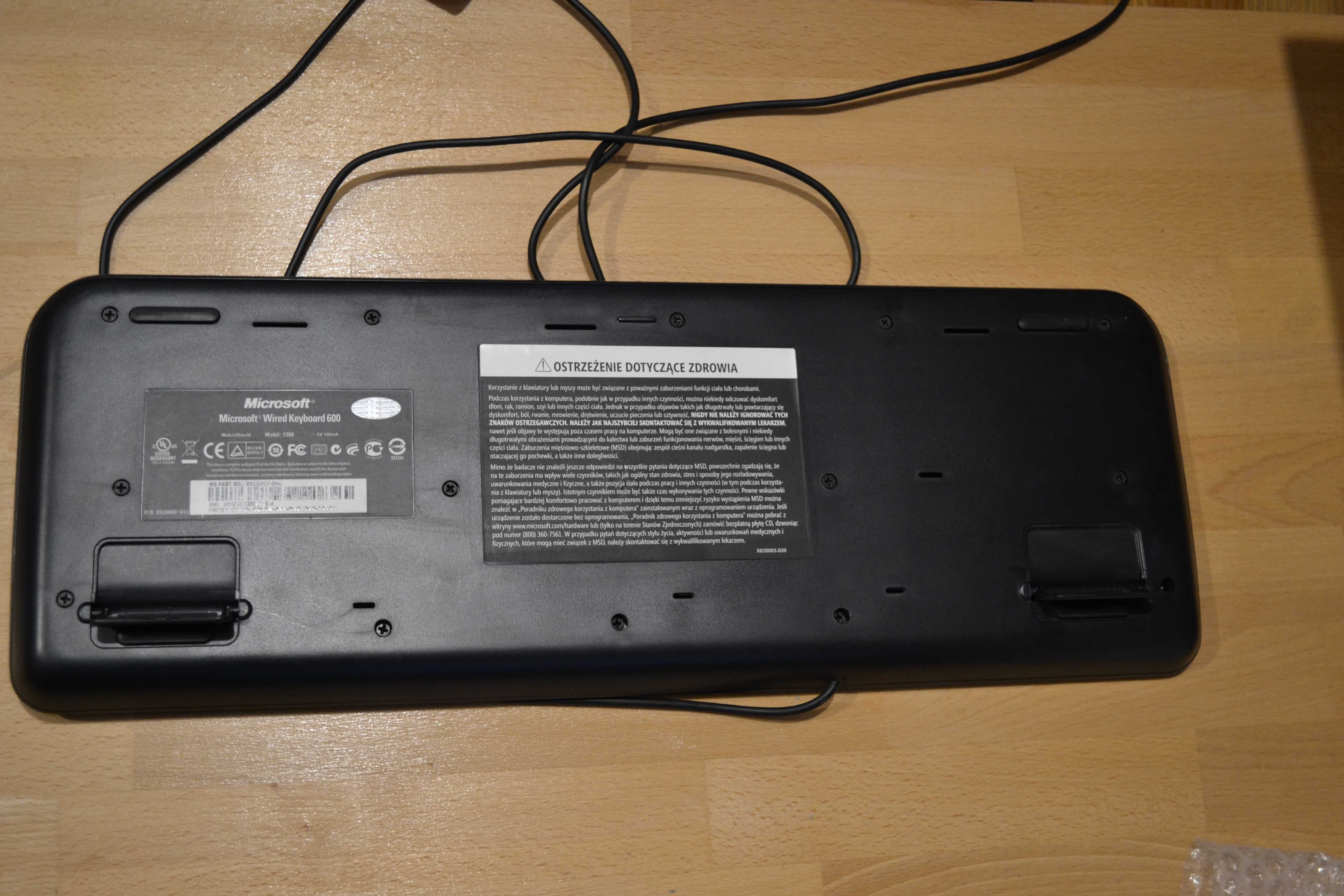 Klawiatura Microsoft Wired Keyboard 600