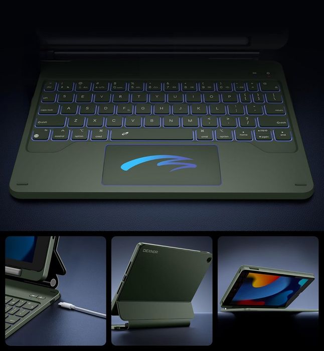 Чохол-клавіатура Dexnor для iPad 10,2 дюйма (9/8/7-го покоління)