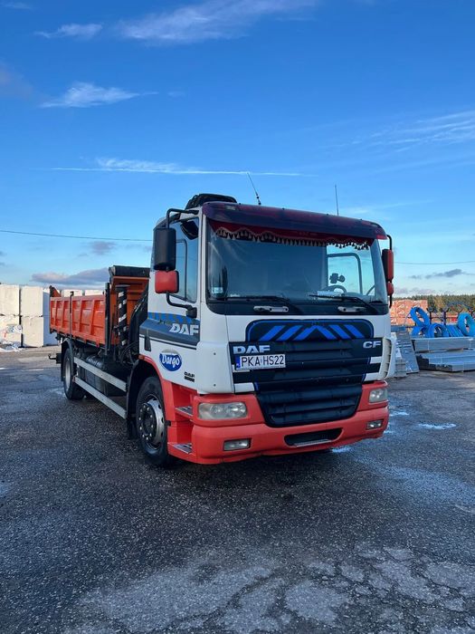 DAF CF75  Samochód ciężarowy DAF CF75 + HDS HIAB 140a 6t, wywrot