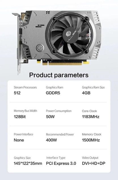 Відеокарта RX550 4гб