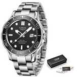 Zegarek kwarcowy sportowy Lige 43mm bransoleta datownik mocna luma BOX