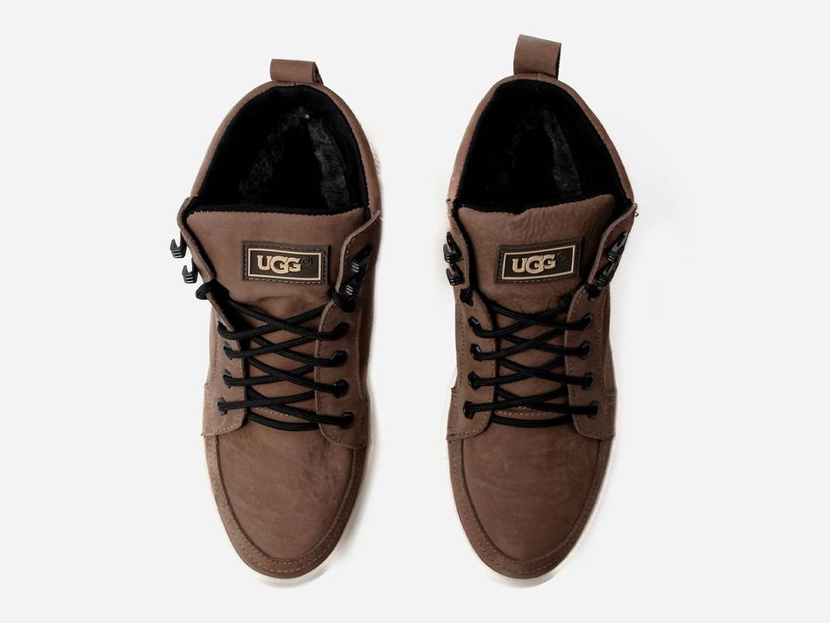 Мужские зимние ботинки UGG натуральная кожа мех