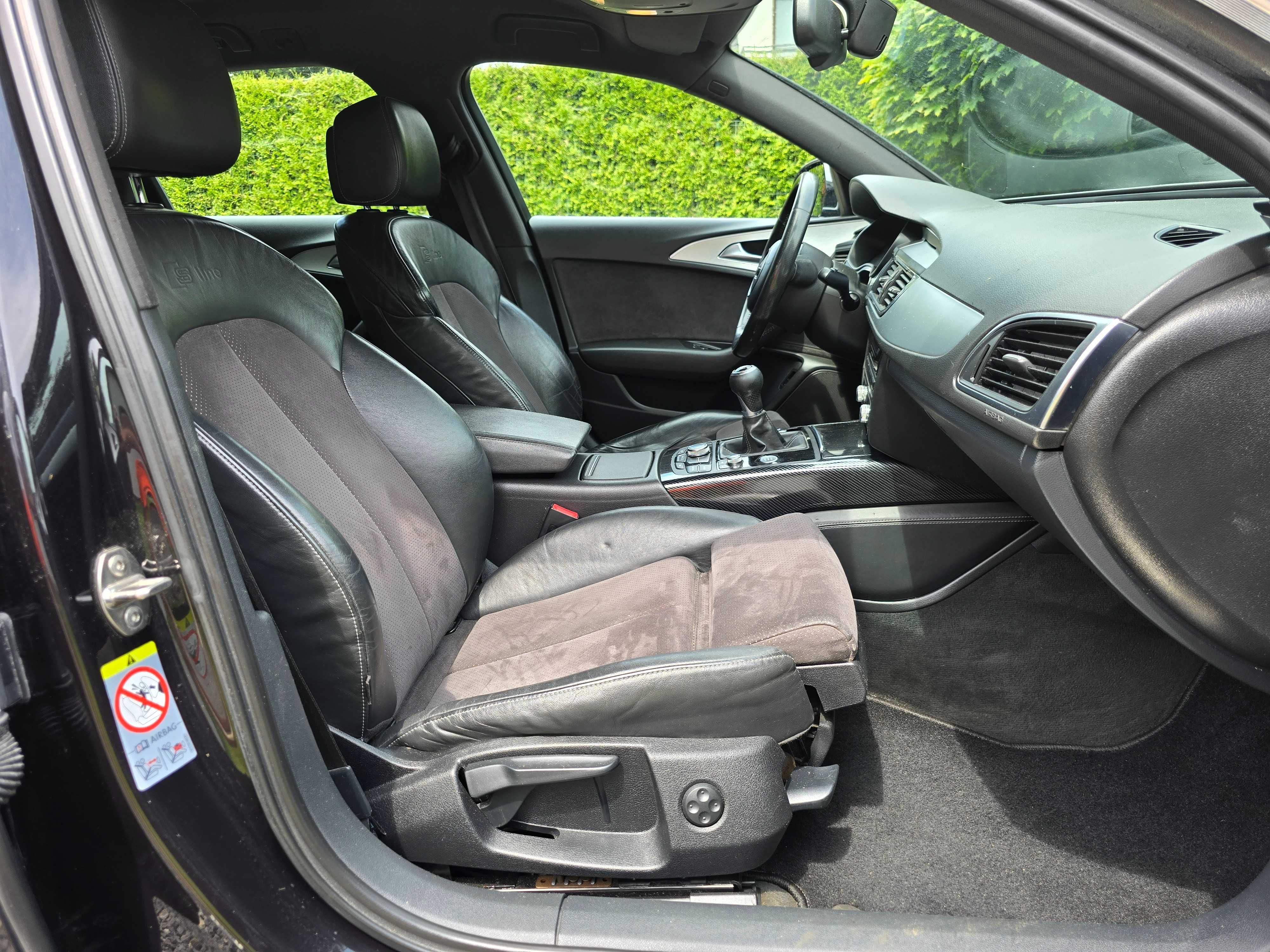 Audi a6 c7 2012r 2.0tdi 177km Sline avant manual webasto alcantara