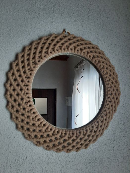 Nowe lustro lusterko makrama