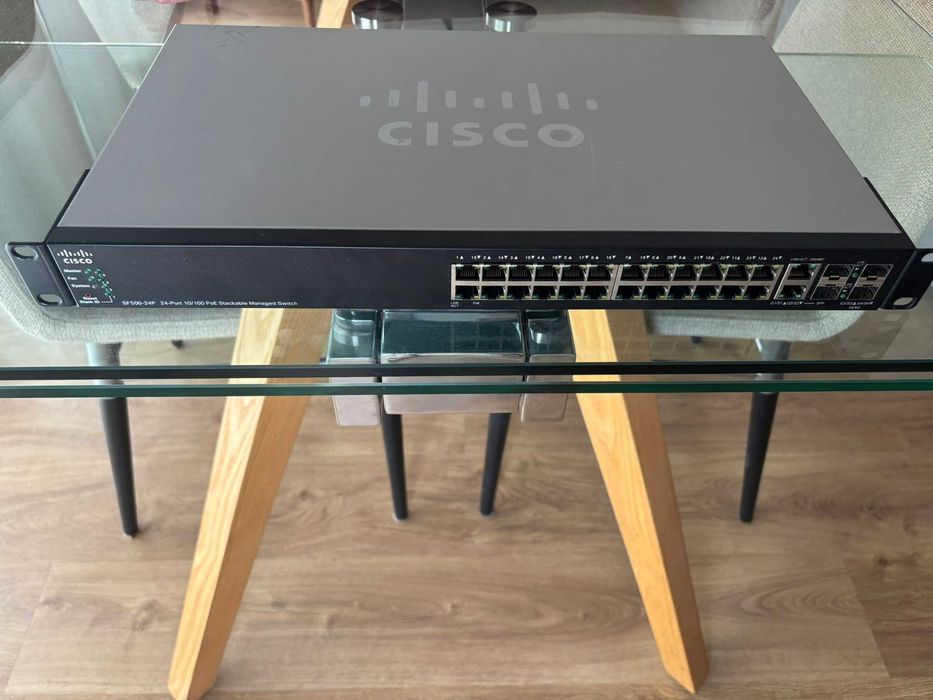 Cisco SF500-24P 24-Port 10/100 PoE Stackable Managed Switch64575437443715121